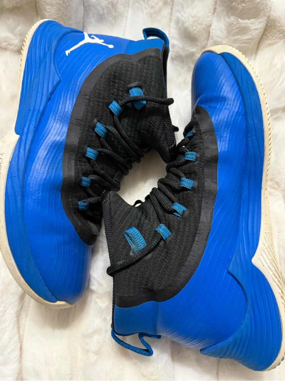 Jordan Ultra.Fly 2 Blue & Black High-Top Sneakers Size 10
